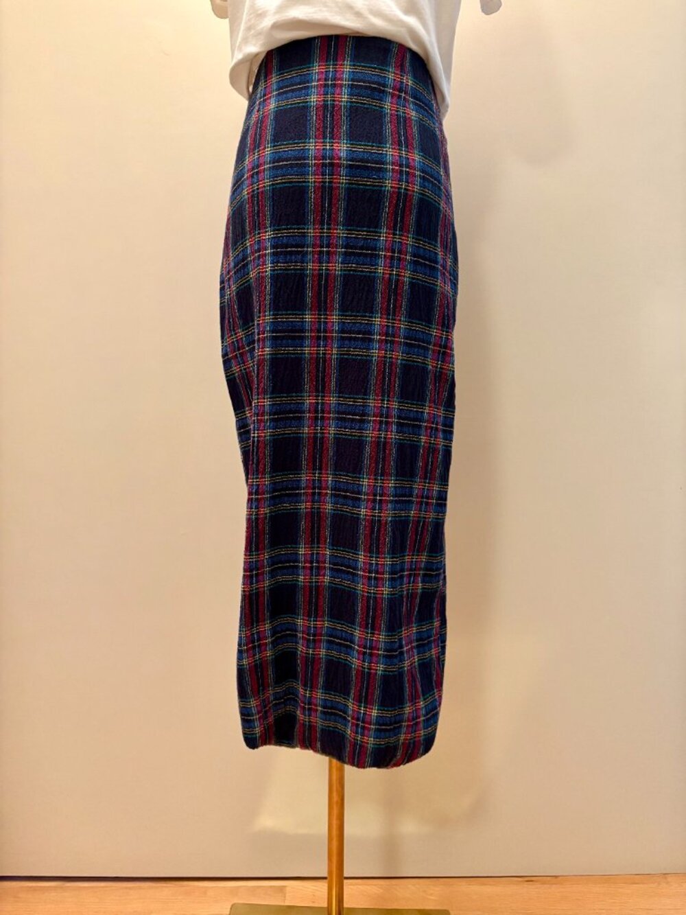 Zara Black Plaid Pencil Skirt - Picture 5 of 7